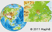 Physical Location Map of Shangcheng