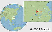 Savanna Style Location Map of Shangcheng
