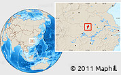 Shaded Relief Location Map of Shangcheng