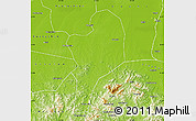 Physical Map of Shangcheng