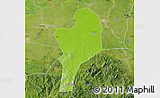 Physical Map of Shangcheng, satellite outside