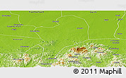 Physical Panoramic Map of Shangcheng