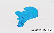 Political Panoramic Map of Shangcheng, cropped outside
