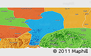 Political Panoramic Map of Shangcheng