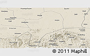 Shaded Relief Panoramic Map of Shangcheng