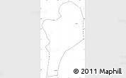 Blank Simple Map of Shangcheng, cropped outside