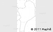 Blank Simple Map of Shangcheng, no labels