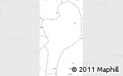 Blank Simple Map of Shangcheng