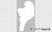 Gray Simple Map of Shangcheng, single color outside