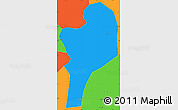 Political Simple Map of Shangcheng