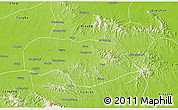 Physical 3D Map of Tongbai