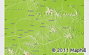 Physical Map of Tongbai