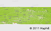 Physical Panoramic Map of Tongbai