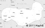 Silver Style Simple Map of Tongbai