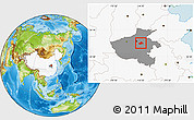 Physical Location Map of Weishi, highlighted country, highlighted parent region
