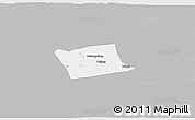 Gray 3D Map of Wen Xian, single color outside