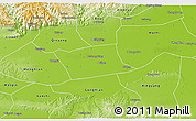 Physical 3D Map of Wen Xian