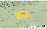 Savanna Style 3D Map of Wen Xian