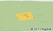 Savanna Style 3D Map of Wen Xian, single color outside