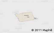 Shaded Relief 3D Map of Wen Xian, cropped outside
