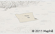 Shaded Relief 3D Map of Wen Xian, lighten