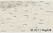 Shaded Relief 3D Map of Wen Xian