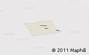 Shaded Relief 3D Map of Wen Xian, single color outside