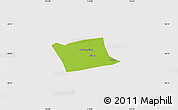 Physical Map of Wen Xian, cropped outside