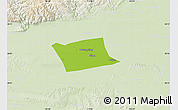 Physical Map of Wen Xian, lighten