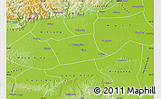 Physical Map of Wen Xian