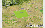 Physical Map of Wen Xian, satellite outside