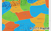 Political Map of Wen Xian