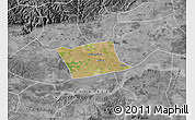 Satellite Map of Wen Xian, desaturated