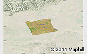 Satellite Map of Wen Xian, lighten