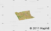 Satellite Map of Wen Xian, single color outside