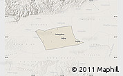 Shaded Relief Map of Wen Xian, lighten