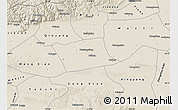 Shaded Relief Map of Wen Xian