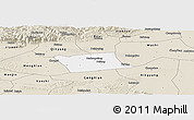 Classic Style Panoramic Map of Wen Xian