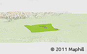 Physical Panoramic Map of Wen Xian, lighten