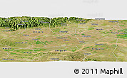 Satellite Panoramic Map of Wen Xian