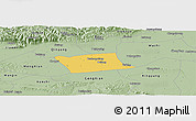 Savanna Style Panoramic Map of Wen Xian