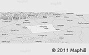 Silver Style Panoramic Map of Wen Xian