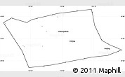 Blank Simple Map of Wen Xian, cropped outside