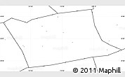 Blank Simple Map of Wen Xian, no labels