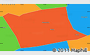 Political Simple Map of Wen Xian