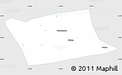 Silver Style Simple Map of Wen Xian, single color outside