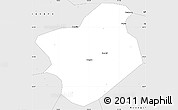 Silver Style Simple Map of Xi Xian