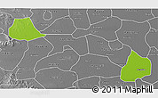 Physical 3D Map of Xiangcheng, desaturated