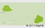 Physical 3D Map of Xiangcheng, lighten
