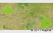 Physical 3D Map of Xiangcheng, satellite outside